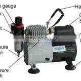 HSENG AF18-2 Mini Air Paint Compressor Airbrush Manufacture thumbnail-2