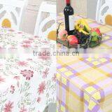 Customized Antique Lavender Floret Embroidery Table Cloth