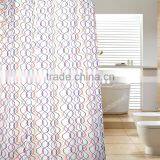 Modern geometry pattern transparent/no transparentshower curtain hot sale