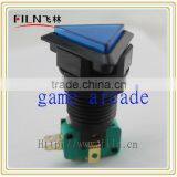 Plastic Arcade Game Triangle Blue Color Momentary Pushbutton Switch for Game Machine
