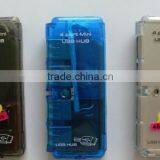 New Fashion USB 1.1/2.0 4 Port Usb Hub Super Slim Ultra Thin Hub for Promotion thumbnail-3