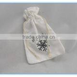 Custom Grey Jewelry Pouch Cotton With Logo,Personalized Jewellery Bag thumbnail-4