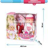 Guangdong Popular 42cm Lovable Pee Reborn Baby Dolls With Moving Eyes thumbnail-4