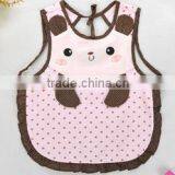 Cute Baby Cotton Apron/baby Bear Shape Dinner Apron/baby Waterproof Apron thumbnail-3