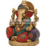 Sitting Ganesha With Couch 6" thumbnail-2