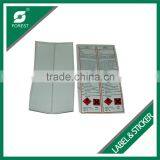 HIGH QUALITY ART PAPER WARNING LABELS WITH FULL COLOR PRINTING CHEAP STICKERS ROLL FOR CHEMICALS thumbnail-3