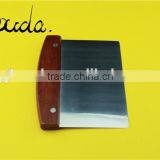 Multifunction Stainless Steel Pizza Cutter With Wooden Handle BD-P5315 thumbnail-1