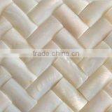 Convex Pure White Rivershell/ River Mother of Pearl Mosaic for Wall thumbnail-1