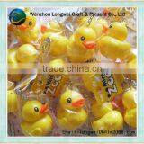 3d Duck Shaped Led Light Keychain/rubber Duck Keychain/alphabet Key Chain