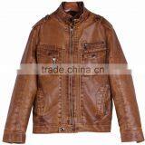 2015 New Men's PU Leather Coat thumbnail-1