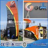 Outdoor standing double sided advertising pylon sign gas sign