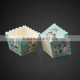 XFB20 BAKEST Small Square Lovely Pattern Muffin Cake Paper Cup New Baking Cake Cup thumbnail-4