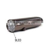 Aluminium Alloy 9 LED Flashlight With Emergency Hammer, Emergency Flashlight thumbnail-3