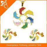 Women Jewelry Set In Latest Design With Different Colors Dolphins Stainless Steel Necklace And Jewelry Sets thumbnail-1