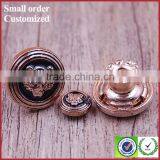 Custom Engraved Brass Sport Made Metal Buttons for Shirt Jean thumbnail-3