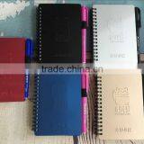 Aluminum Cover Notepad With Hole for Pen