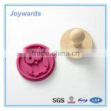 Food Grade Silicone and Wooden Handle , Kids Stamp Toy thumbnail-2