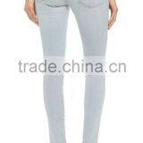 High Quality Cotton Spandex Ladies High Waist Denim Jeans thumbnail-2