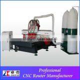 ZK-1325 Air ATC CNC Router With 3 Tools Changing 1300*2500*200mm