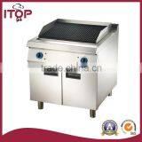 Gas Lava Rock Grill With Cabinet