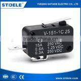 Short Lever Type 3 Pin Micro Switch MX12-8 V-151-1C25