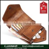 Hot selling retro genuine cowhide leather wallet for women, leather purse for ladies with coin pocket