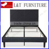 Black Leather Bed Frame thumbnail-1