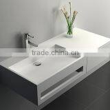 Acrylic Solid Surface Wall Hang Basin / Acrylic Artificial Stone Wash Basin thumbnail-4