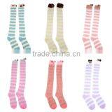 Girl's Fleece Cartoon Animal Thigh Stockings Striped Over Knee Socks Warm thumbnail-5