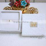 Unique Creative Ring Boxes Wedding Ring Bearer Box With Beaded Name Plate of W thumbnail-2