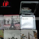 Pu Aquare Shape Compact Cosmetic Mirror