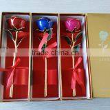 Valentine's Day Red Rose, 24k Gold Plated Rose thumbnail-3