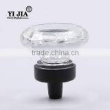 Clear Zinc Alloy Furniture Cabinet Wardrobe Octagonal Crystal Knob
