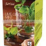 Lime Ginger Mint Organic Herbal Tea in Pyramidal Teabags thumbnail-1