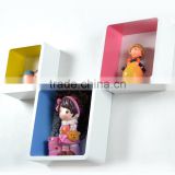 Rounded Floating Cube Wall Storage Shelves