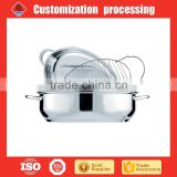 38cm Chirstmas turkey chicken Stainless Steel Oval Roaster with Cover