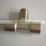 BSP,NPT,thread Male ,3 Way ,forged T-type Brass Connector,manifold Connector 1/8 thumbnail-1