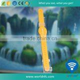 Anti-tamper NTAG213/NTAG216 Rfid PVC Wristband NFC Bracelet for VIP thumbnail-3
