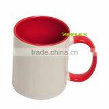 Best Quality Golden 11oz Rim and Handle Colorful Ceramic Coated Mug thumbnail-2