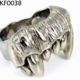 Titanium Steel Compasses Skull Ring For Boyfriend Jewelry thumbnail-3