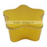 4 Color Printing Factory Star Shaped Gift Tin Boxes thumbnail-1
