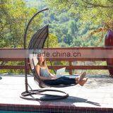 2017 Trade Assurance New Summer Arrival Modern Design Woven Rattan Outdoor Swing Chair thumbnail-1