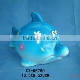 Ceramic Fish Figure Coin Bank thumbnail-1