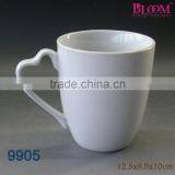 Heart Shape Blank Wholesale Ceramic Mugs thumbnail-1