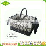 Woven Plastic Empty Picnic Basket Wholesale thumbnail-2