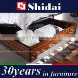 Wood Double Bed Designs With Box, Royal Luxury Bed Room Furniture thumbnail-2