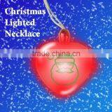 Christmas Heart Shaped Necklace With Light
