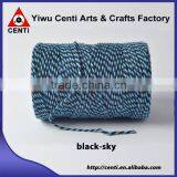 Classical Original Black and Sky Coloured Cotton Bakers Twine Double Colour Cotton Twine thumbnail-1