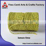 Low Price Lemon and Lime Coloured Original Cotton Bakers Twine Double Colour Bakers Twine thumbnail-1