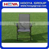 4pcs Iron Outdoor Leisure Folding Chair,black+silver,68CM*59CM*95cm thumbnail-2